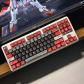 Mahjong / CS GO / EVA / GUMDAM 104+18 Clear PC+PBT Dye-subbed Pudding Jelly Keycaps Set MDA Profile Mechanical Keyboard